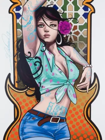Gitana Rock Girl Salva Castaneda@salvatattoo 2018 min scaled