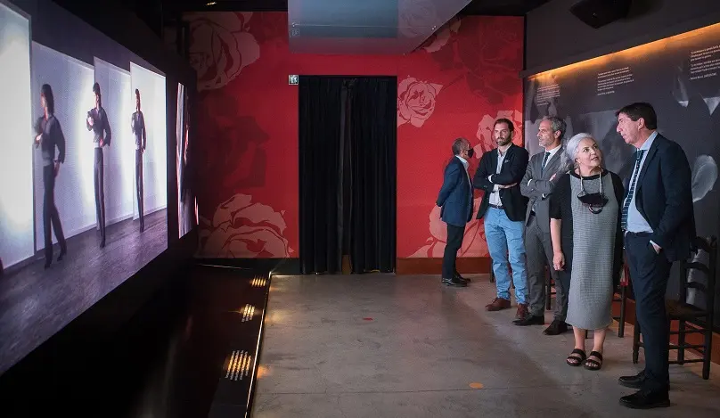 Visita de Juan Marin al Museo del Baile Flamenco junto a Tina PanaderoCEO del Museo